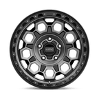 Kmc Km545 Trek 17X9 +18 Satin Black W/ Gray Tint