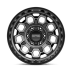 Kmc Km545 Trek 17X9 +18 Satin Black W/ Gray Tint