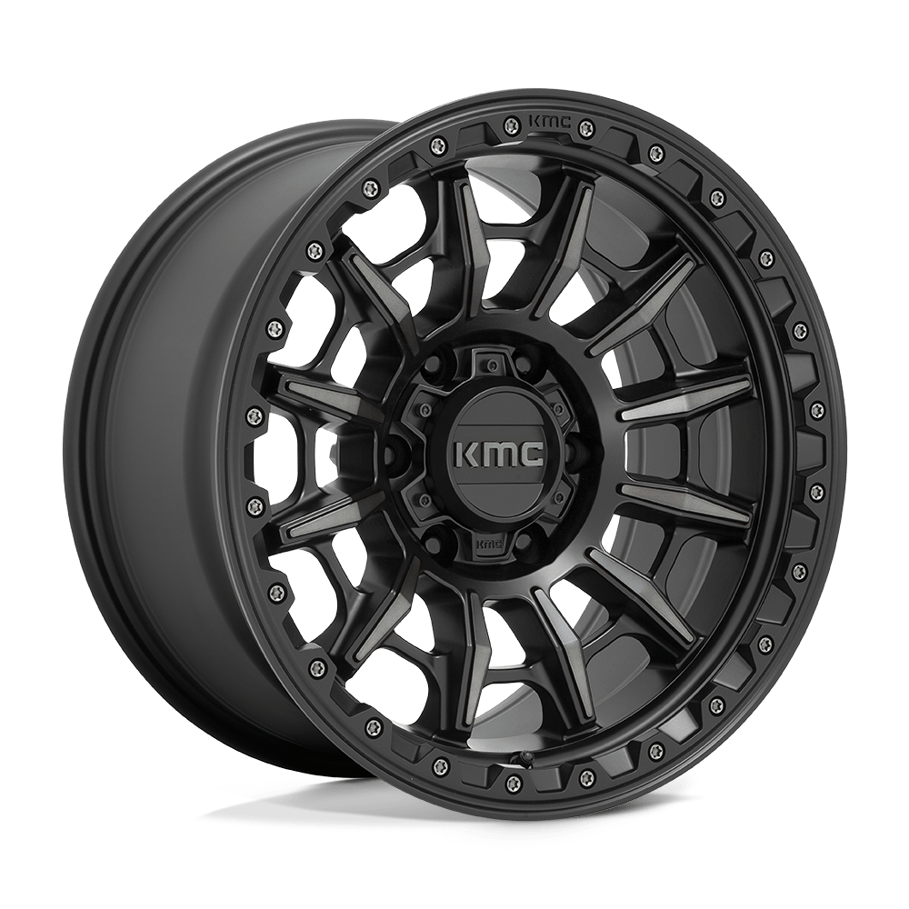 Kmc Km547 Carnage 16X8 +0 Satin Black W/ Gray Tint