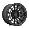 Kmc Km547 Carnage 17X9 +0 Satin Black W/ Gray Tint