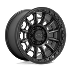 Kmc Km547 Carnage 17X9 -12 Satin Black W/ Gray Tint