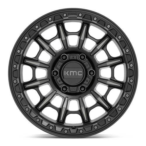 Kmc Km547 Carnage 17X9 +0 Satin Black W/ Gray Tint