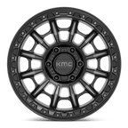 Kmc Km547 Carnage 17X9 -12 Satin Black W/ Gray Tint