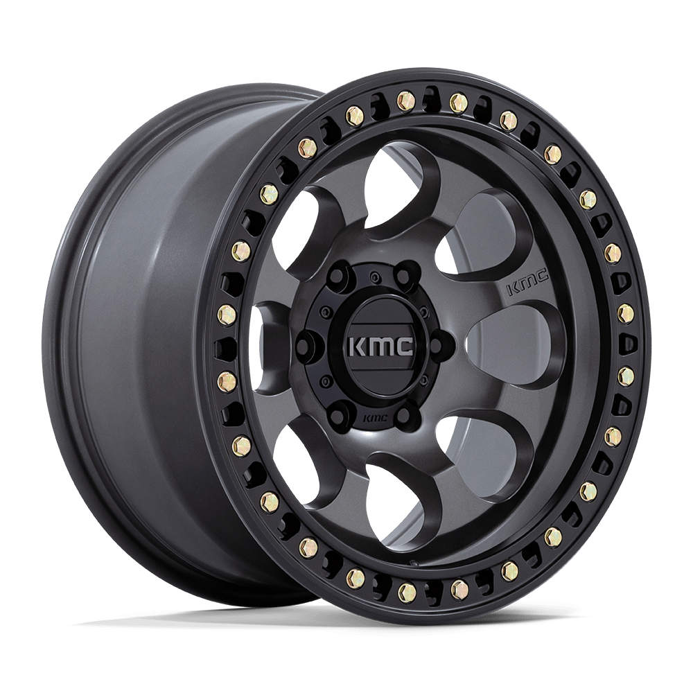 Kmc Km550 Riot Sbl 17X9 -12 Anthracite W/ Satin Black Lip