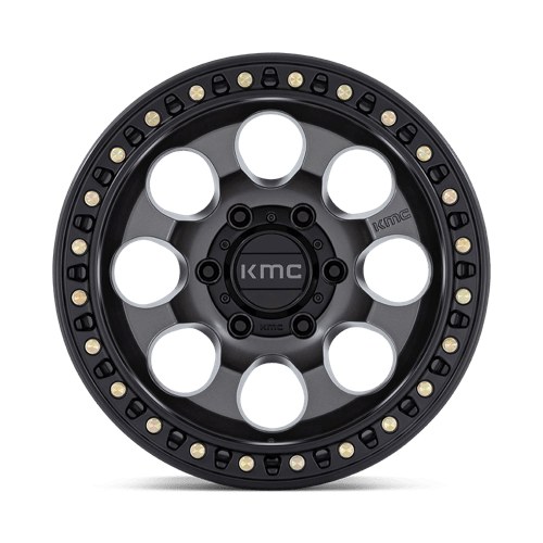 Kmc Km550 Riot Sbl 18X9 +18 Anthracite W/ Satin Black Lip