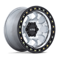 Kmc Km550 Riot Sbl 17X9 -12 Machined W/ Satin Black Lip