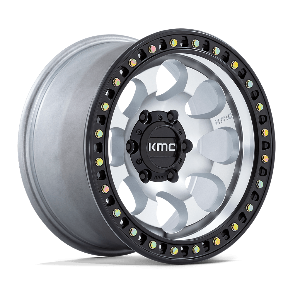 Kmc Km550 Riot Sbl 18X9 +18 Machined W/ Satin Black Lip
