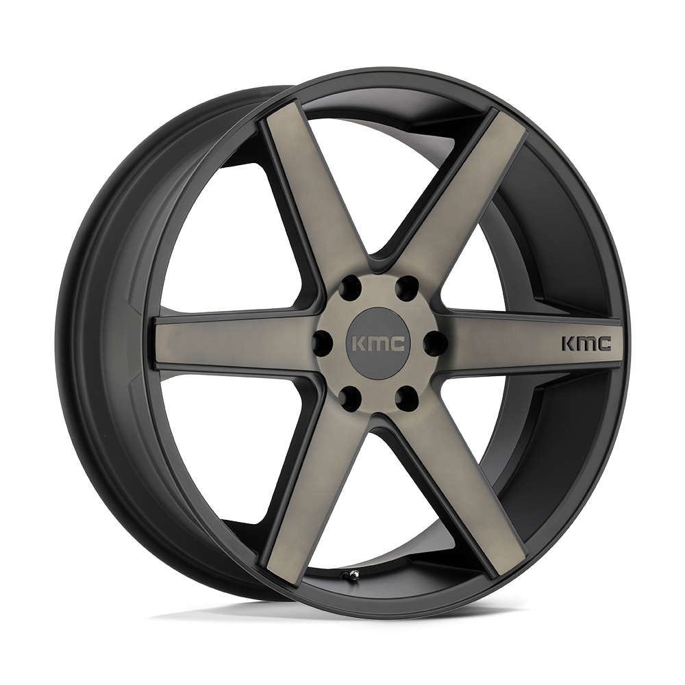 Kmc Km704 District Truck 20X8.5 +38 Matte Black W/ Dark Tint