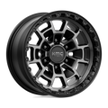 Kmc Km718 Summit 17X8.5 +0 Satin Black W/ Gray Tint