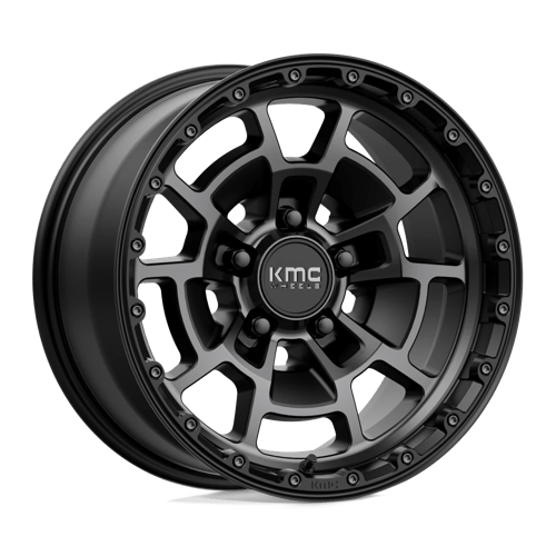 Kmc Km718 Summit 17X8.5 +0 Satin Black W/ Gray Tint