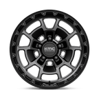Kmc Km718 Summit 17X8.5 +0 Satin Black W/ Gray Tint