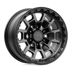 Kmc Km718 Summit 17X8.5 +0 Satin Black W/ Gray Tint