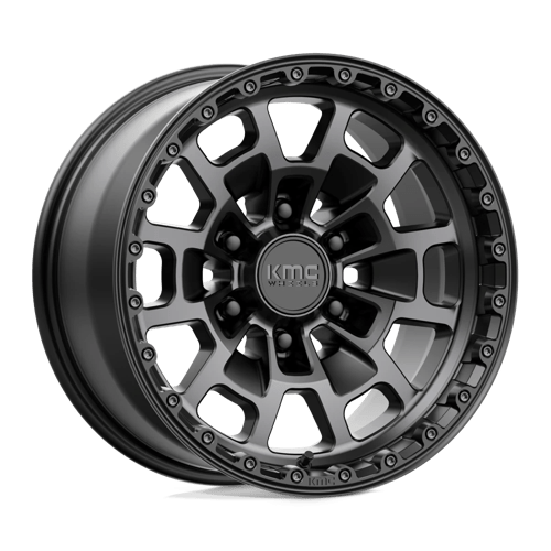 Kmc Km718 Summit 17X8.5 +0 Satin Black W/ Gray Tint