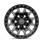 Kmc Km718 Summit 17X8.5 +0 Satin Black W/ Gray Tint