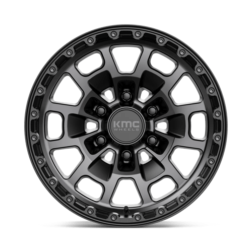 Kmc Km718 Summit 17X8.5 +0 Satin Black W/ Gray Tint