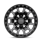 Kmc Km718 Summit 17X8.5 +0 Satin Black W/ Gray Tint