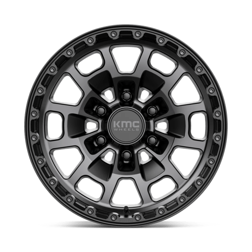 Kmc Km718 Summit 17X8.5 +0 Satin Black W/ Gray Tint