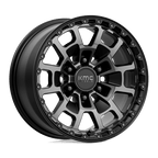 Kmc Km718 Summit 17X8.5 +18 Satin Black W/ Gray Tint