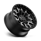 Kmc Km718 Summit 17X8.5 +18 Satin Black W/ Gray Tint