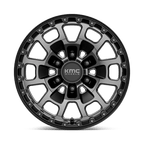 Kmc Km718 Summit 17X8.5 +18 Satin Black W/ Gray Tint