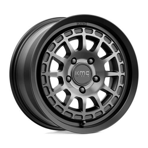 Kmc Km719 Canyon 17X8 +35 Satin Black W/ Gray Tint