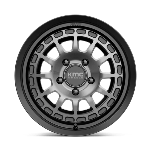 Kmc Km719 Canyon 17X8 +35 Satin Black W/ Gray Tint