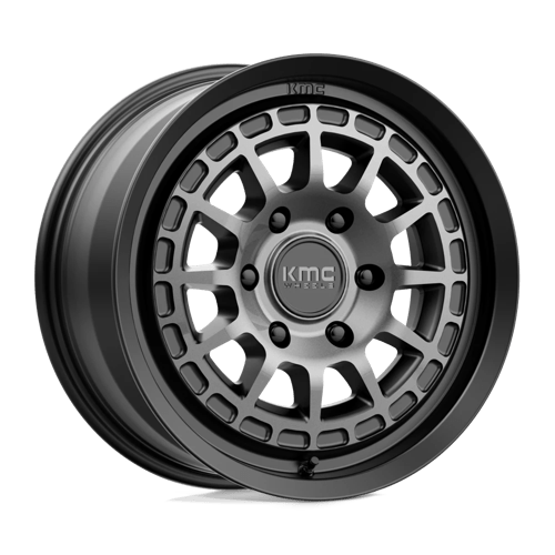 Kmc Km719 Canyon 17X8 +35 Satin Black W/ Gray Tint