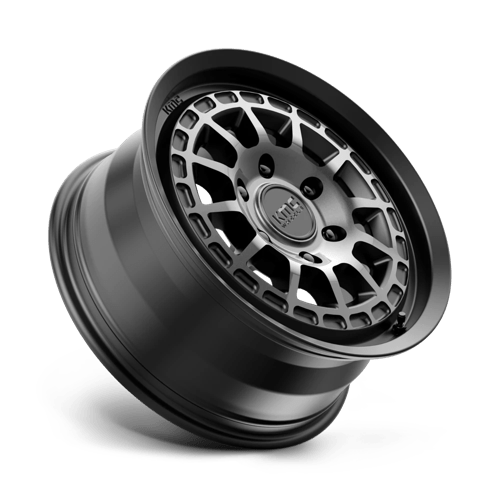 Kmc Km719 Canyon 17X8 +35 Satin Black W/ Gray Tint