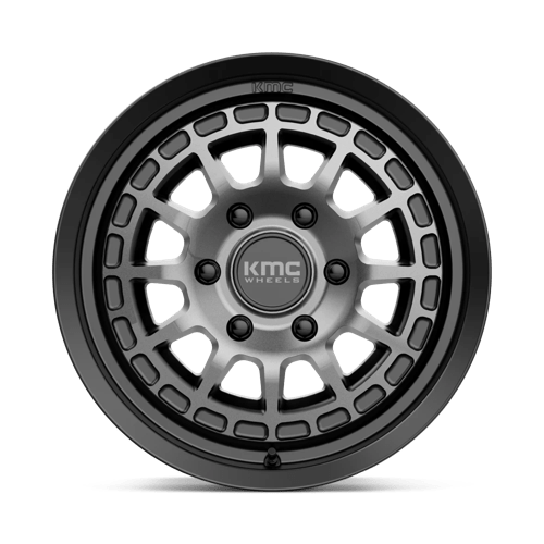 Kmc Km719 Canyon 17X8 +35 Satin Black W/ Gray Tint
