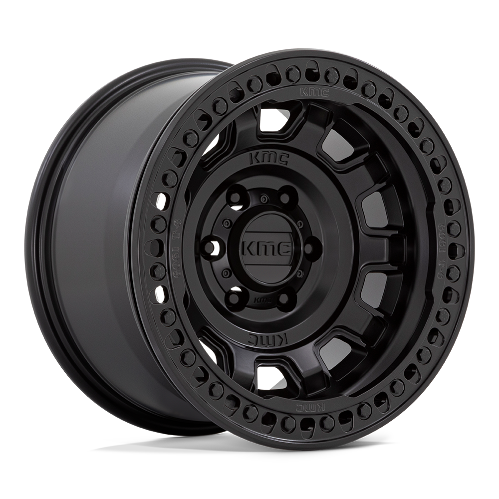 Kmc Km236 Tank Beadlock 17X9 -15 Satin Black