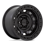 Kmc Km236 Tank Beadlock 17X9 -38 Satin Black
