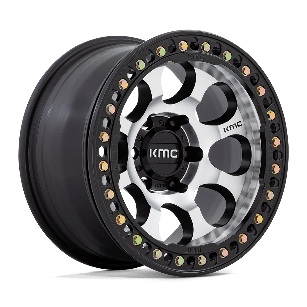 Kmc Km237 Riot Beadlock 17X8.5 +0 Mach Satin Black Window & Ring