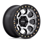 Kmc Km237 Riot Beadlock 17X8.5 +0 Mach Satin Black Window & Ring