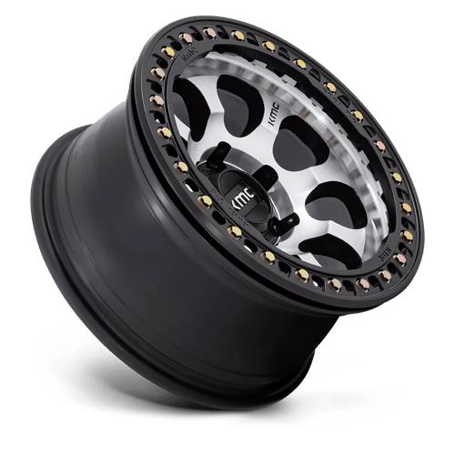 Kmc Km237 Riot Beadlock 17X8.5 +0 Mach Satin Black Window & Ring