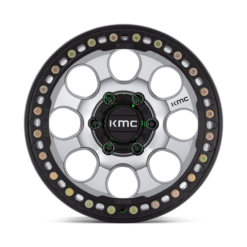 Kmc Km237 Riot Beadlock 17X9 -38 Mach Satin Black Window & Ring