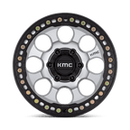 Kmc Km237 Riot Beadlock 17X8.5 +0 Mach Satin Black Window & Ring