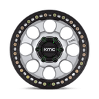 Kmc Km237 Riot Beadlock 17X9 -12 Mach Satin Black Window & Ring