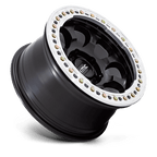 Kmc Km237 Riot Beadlock 17X8.5 +0 Satin Black W/ Machined Ring