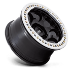 Kmc Km237 Riot Beadlock 17X8.5 +0 Satin Black W/ Machined Ring