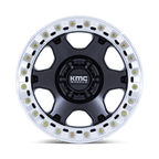 Kmc Km238 Vi Beadlock 17X9 -12 Satin Black W/ Machined Ring