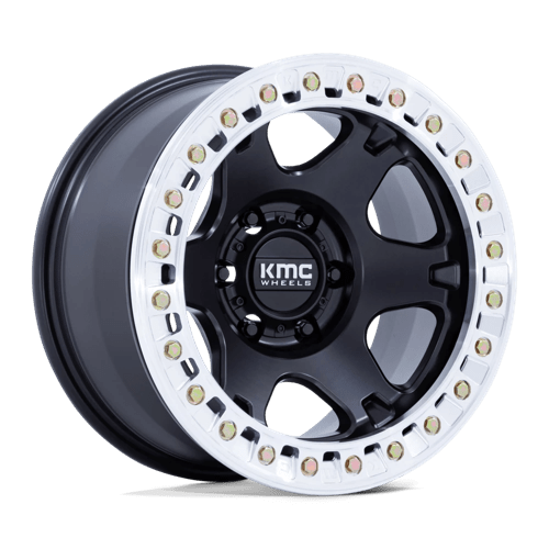 Kmc Km238 Vi Beadlock 17X9 +1 Satin Black W/ Machined Ring