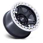 Kmc Km238 Vi Beadlock 17X9 -38 Satin Black W/ Machined Ring