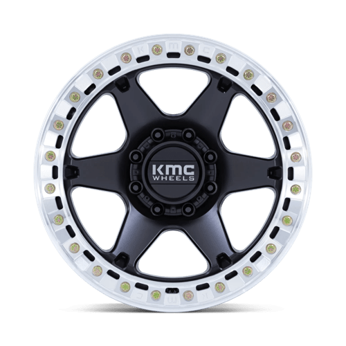 Kmc Km238 Vi Beadlock 20X10 -48 Satin Black W/ Machined Ring