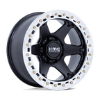 Kmc Km238 Vi Beadlock 20X10 -48 Satin Black W/ Machined Ring