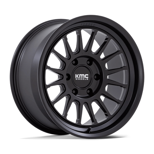 KMC KM447 IMPACT FORGED MONOBLOCK 17X8.5 +-10 SATIN BLACK