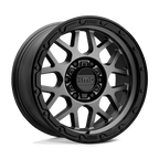 Kmc Km535 Grenade Off-Road 17X9 -12 Matte Gray W/ Matte Black Lip