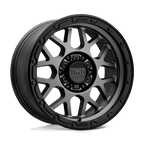 Kmc Km535 Grenade Off-Road 17X9 -12 Matte Gray W/ Matte Black Lip
