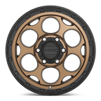 Kmc Km541 Dirty Harry 17X9 -12 Matte Bronze W/ Black Lip