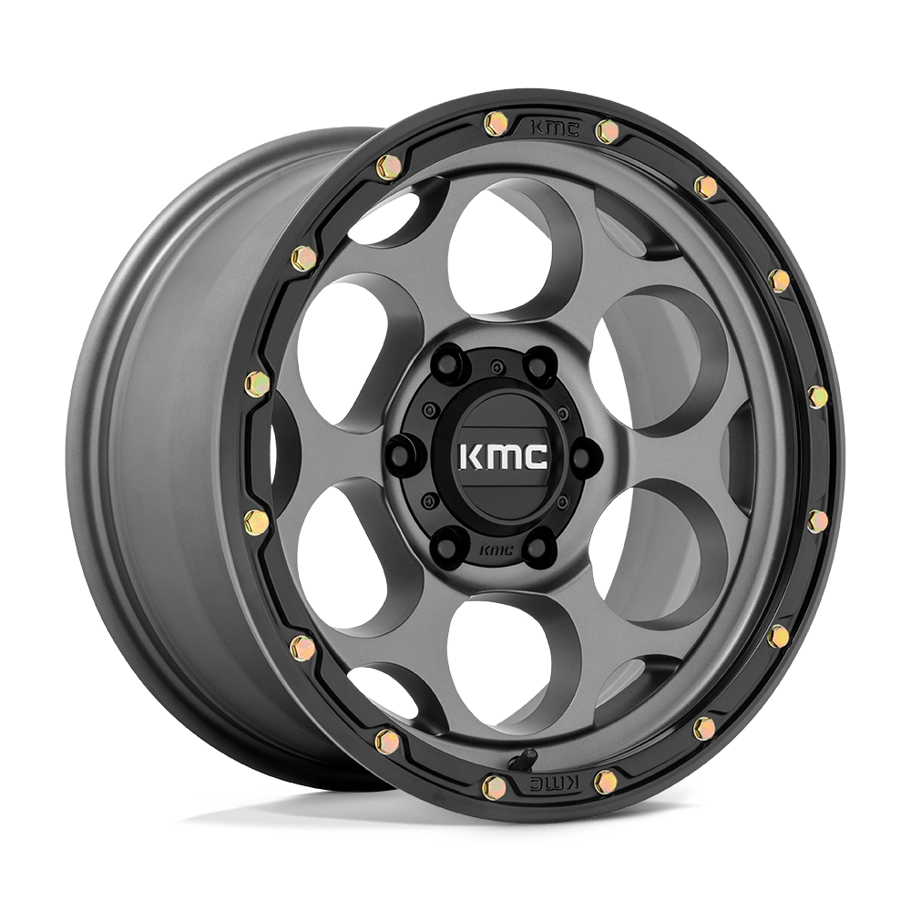 Kmc Km541 Dirty Harry 17X8.5 +18 Satin Gray W/ Black Lip