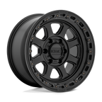 Kmc Km548 Chase 20X9 +18 Satin Black W/ Gloss Black Lip